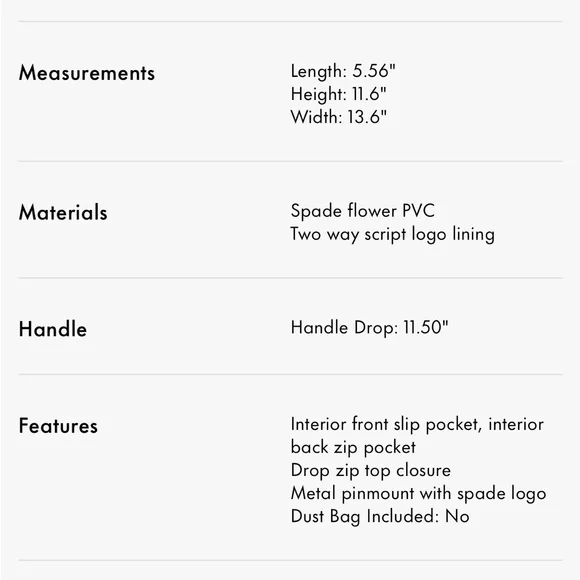 Kate Spade Black and White Floral Tote Bag - Picture 5 of 6